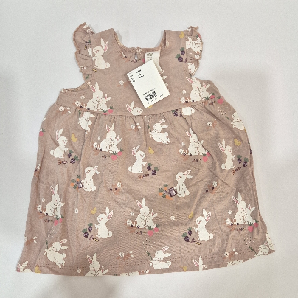 H&M Bunny Print Girls Dress